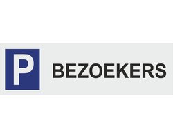 bezoekers parkeerbord met paal, complete set!