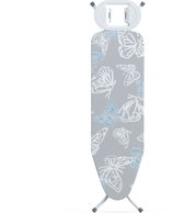 Widex Strijkplank "Evie" met strijkijzerplateau - 110 x 34 cm - Compleet en uitklapbare strijkplank - Anti-slip pootjes - Strijken - In hoogte verstelbaar