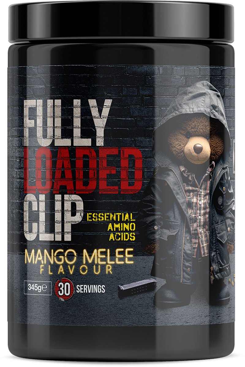 Goedkoopste Top G - Fully Loaded Clip EAA - 390g - Mango Melee - Aminozuren - Essential Amino Acids - EAA - Essentiele Aminozuren - Lysine - Tryptofaan - Krachttraining - Fitness - Training - Energie - Energy - Gym