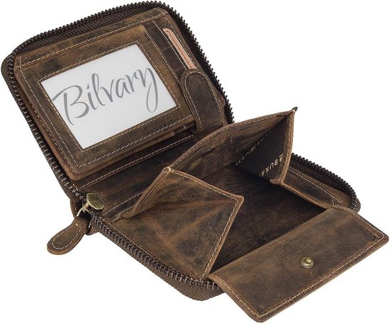 Porte-document - GREEN BURRY - GB1788-25 - Cuir Marron - 34 cm - Zippée