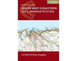 South West Coast Path Map Booklet - Vol 1: Minehead To St Ives