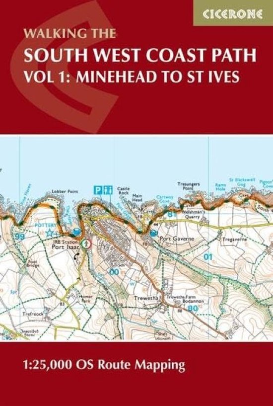 South West Coast Path Map Booklet - Vol 1: Minehead To St Iv ... - cover