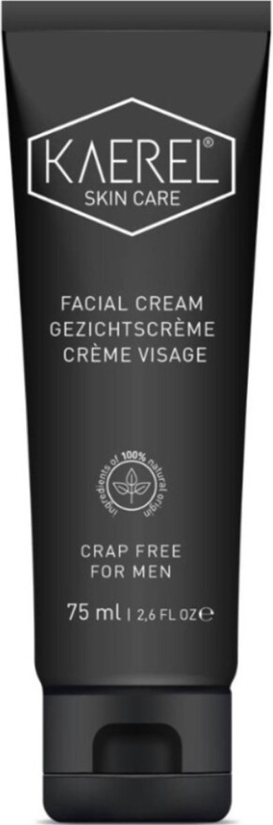 Kaerel Gezichtscreme - hydrateert & verzorgt - 75ml - natuurlijk huidverzorging voor de man