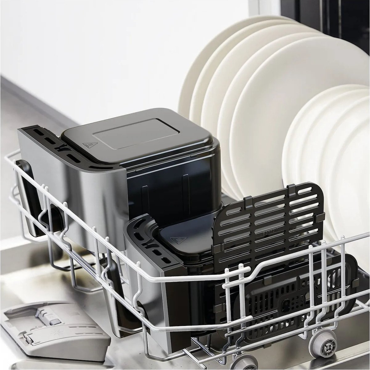 Afbeelding 3 van Tefal Dual Easy Fry & Grill EY905D - Heteluchtfriteuse XXL - RVS - 2700W - 8,3L