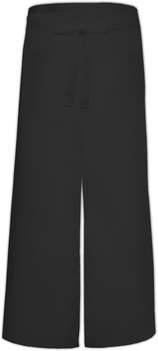 Franse sloof met split en zak - Black - 100 x 100 cm - Link Kitchen Wear
