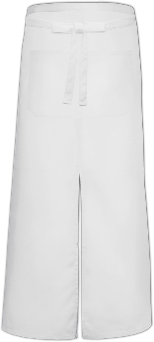 Franse sloof met split en zak - White - 100 x 100 cm - Link Kitchen Wear