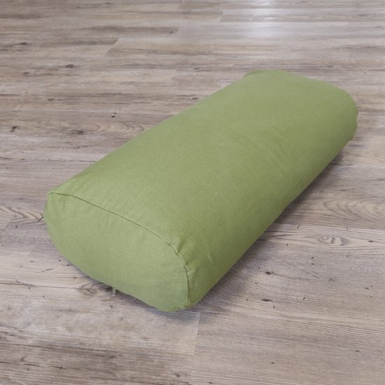 Yogabolster Ovale Design Bolster voor Yoga - Ovaal - Olijfgroen — afbeelding 3