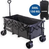 Bol.com ALDORR Bolderkar - XXL - Opvouwbaar - 300L - 150KG Draagkracht - Zwart aanbieding