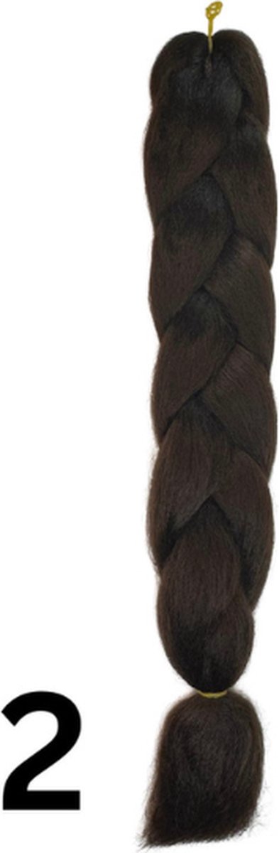 Haar Vlecht Extensions - Synthetisch Haar - 2 Stuks - 60 cm - #2