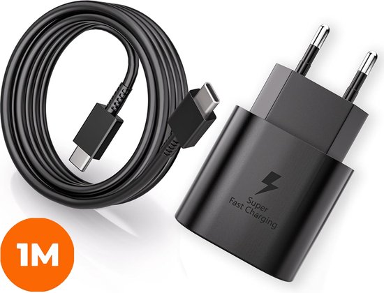 YISH 25W USB-C Snellader Met PD3.0 – Compact, Reisvriendelijk En Met 60W Nylon Kabel