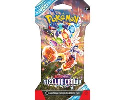 foto van Pokémon - Scarlet & Violet - Stellar Crown - Sleeved Booster - Trading Cards - Pokémon Kaarten