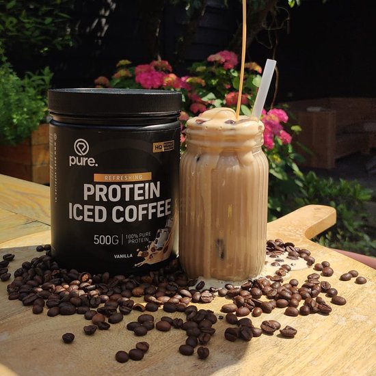 Pure. Protein Iced Coffee - 500 gram - 22g Whey Proteine - 80mg cafeïne - koffie van Pure — afbeelding 2