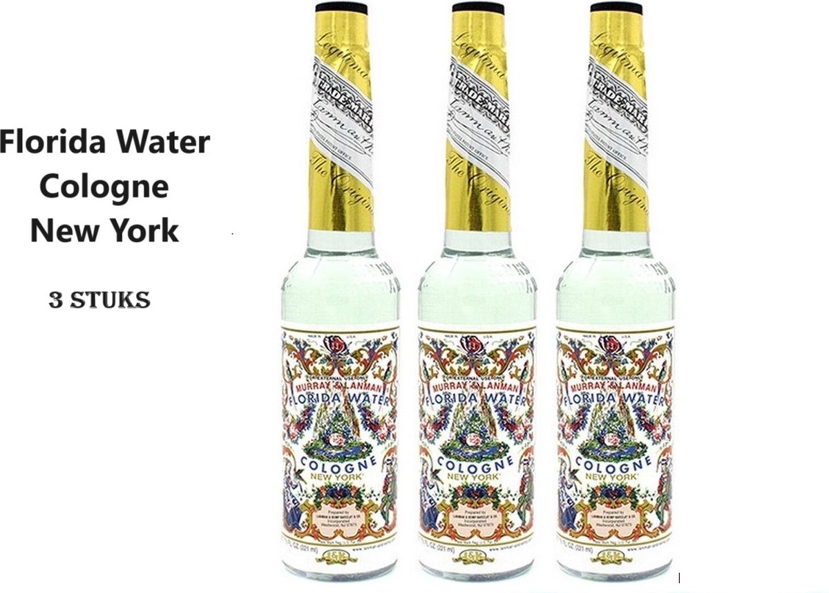 Goedkoopste Florida Water - 3 stuks - 221 ml - Cologne New York - Murray & Lanman - Florida Cologne