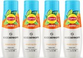 SodaStream Lipton Ice Tea Peach Zero siropen - Ijsthee met perzik smaak - Goed voor 36L bruisende drank - 4 stuks - 4x440ml
