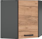 Vicco Armoire suspendue d'angle R- Line, Chêne puissant or/Anthracite, 57 cm