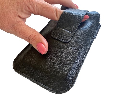 HEM Samsung Galaxy S22 Plus Insert case Zwart avec passant ceinture et compartiment de rangement