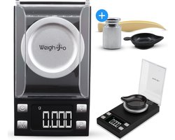 Precisie weegschaal 0,001 gram Keukenweegschaal Digitaal Milligram - Mini Weegschaal - Micro - Digitale - Precisieweegschaal 0 001 - Pocket Weegschaal – Sieraden weegschaal