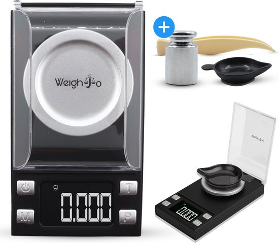 Precisie weegschaal 0,001 gram Keukenweegschaal Digitaal Milligram - Mini Weegschaal - Micro - Digitale - Precisieweegschaal 0 001 - Pocket Weegschaal – Sieraden weegschaal