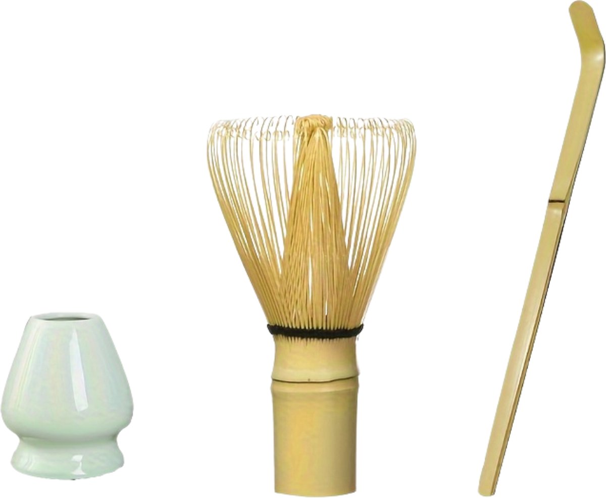 Bovista Matcha Set - Starterkit - Klopper - Matcha Thee Set - Matcha Whisk - Set