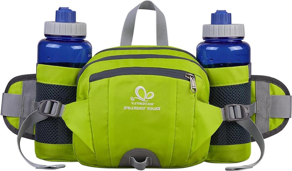 Waterfly Heuptas Met Fleshouder – Lichtgewicht, Ademend En Met Reflecterende Strepen Voor Hardlopen, Fietsen En Reizen