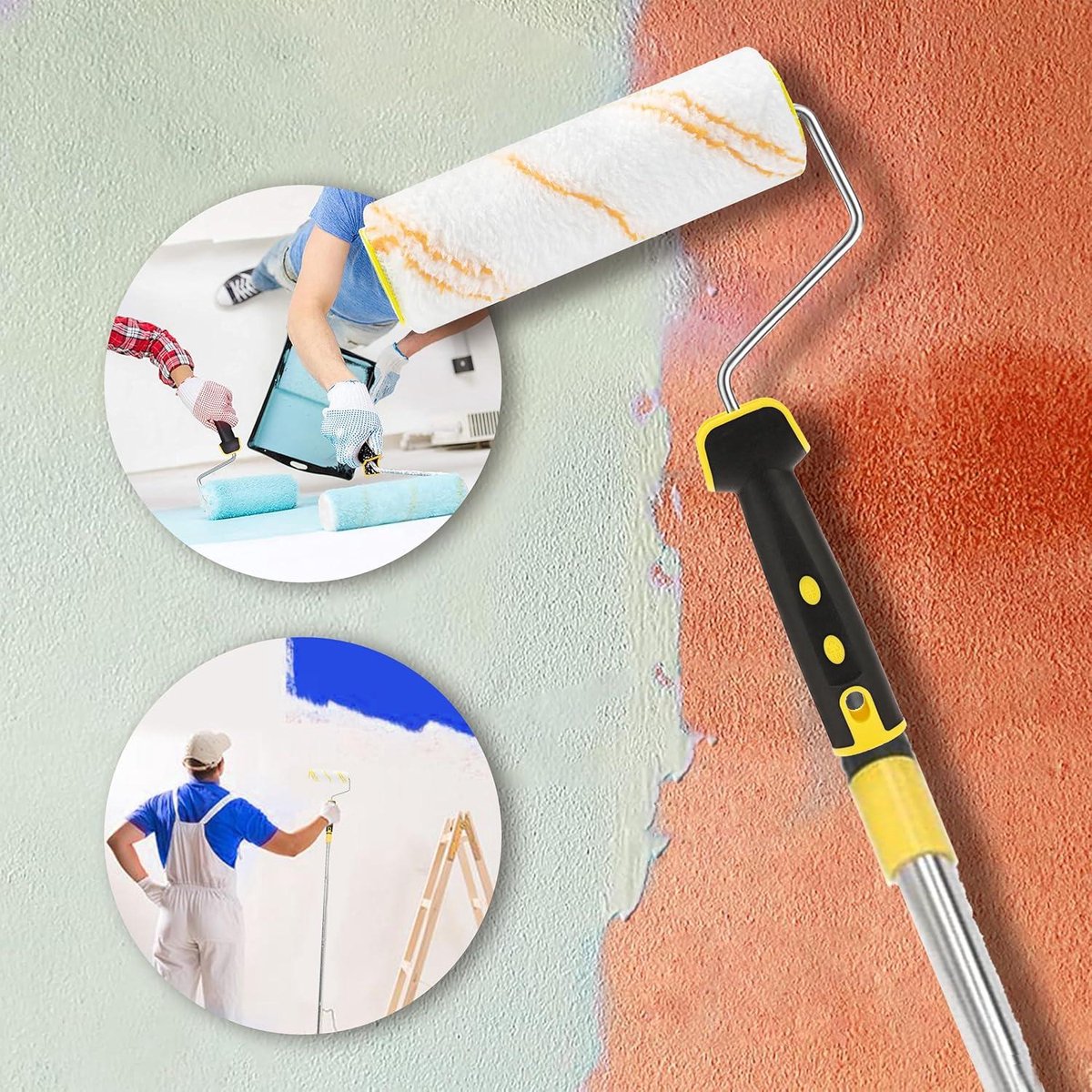 Verfrol perlon 10 cm 2st verpakking