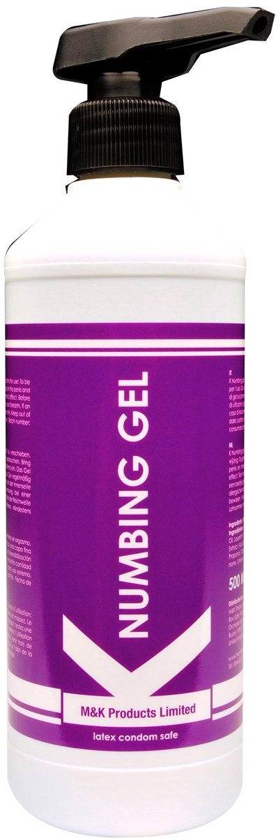 K Numbing Gel - Verdovend Glijmiddel op Waterbasis - 500 ml