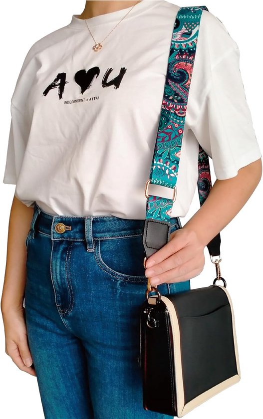 2 Stuks Verstelbare Schouderriem voor Tassen - 3.8cm Brede Schouderriem Tas Shoulder Strap 75-135cm Universele Draagriem Vervanging Riem voor Crossbody Canvas Tas Handtas