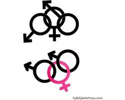Erotische tijdelijke tattoo - trio VMM - swingers - partnerruil - cuckold - neptattoo volwassenen - erotiek voor vrouwen - erotic temporary tattoo