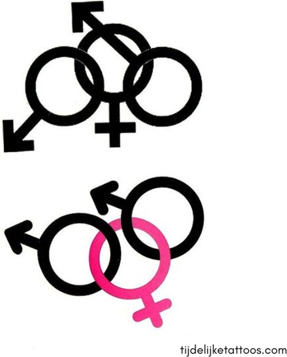 Goedkoopste Erotische tijdelijke tattoo - trio VMM - swingers - partnerruil - cuckold - neptattoo volwassenen - erotiek voor vrouwen - erotic temporary tattoo