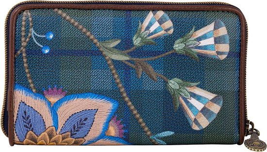Portefeuille Pip Studio Willow - Portefeuille Flores Felices - Bleu foncé - 18x3x11cm