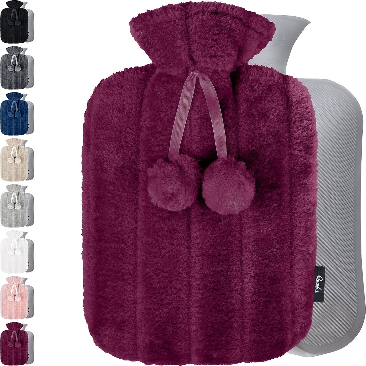 Warm water kruik - 1.8L - Paars