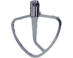 JP22A, batteur plat en acier inoxydable pour les Kitchenaid Artisan, Classic, Ultra power, 5KSM125 - 5KSM195, et bien d'autres machines.