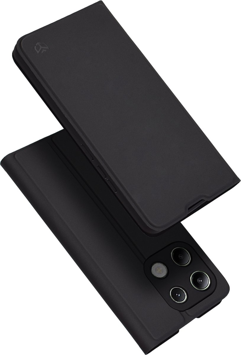 Techsuit Magskin Book Wallet Case hoesje voor Xiaomi Redmi Note 13 4G - Zwart