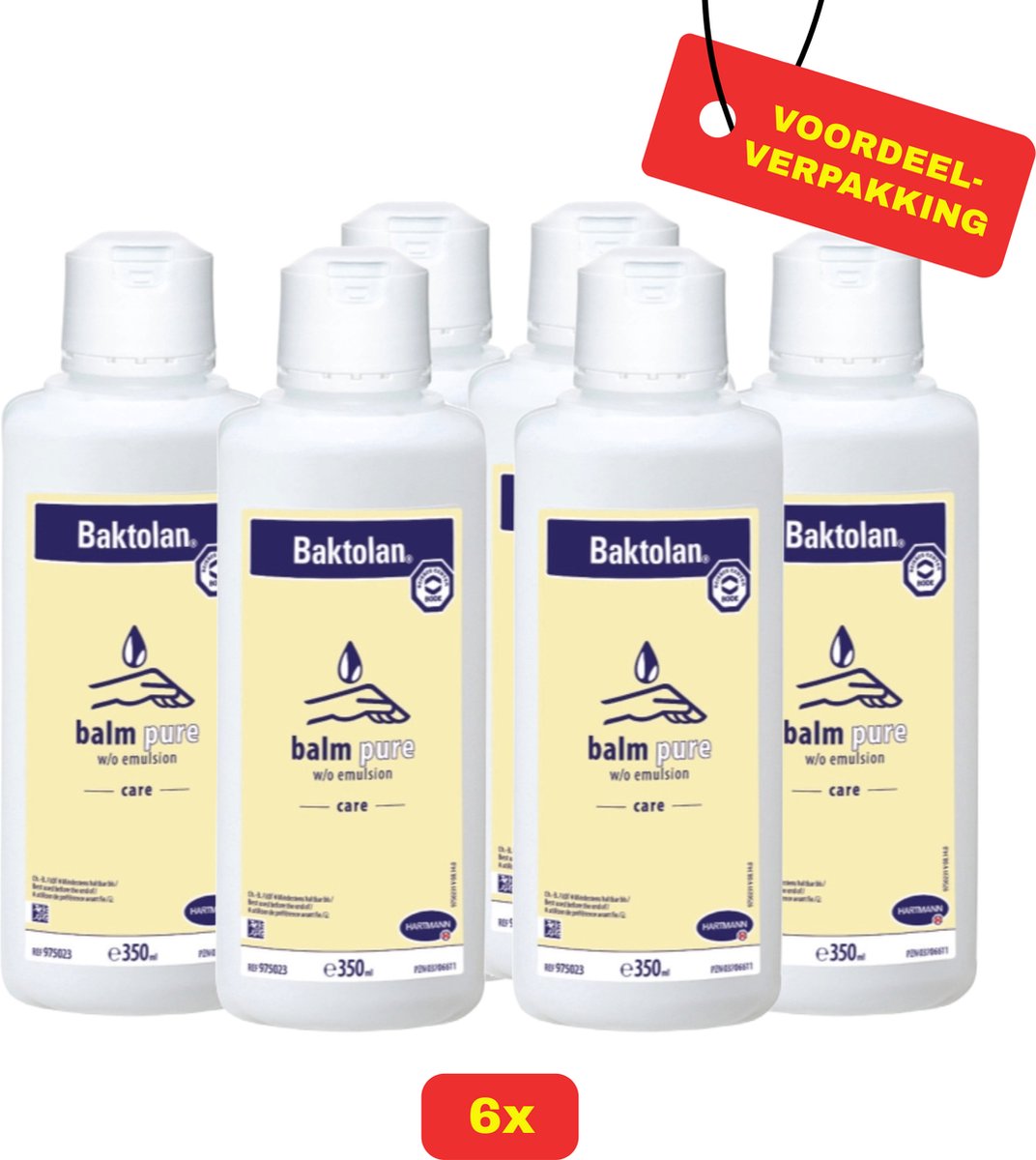Goedkoopste 6 x Baktolan Balm Pure 350ml - Voordeelverpakking
