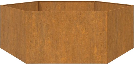 Plantenbak verhoogd 400x80x45 cm cortenstaal roestig kopen