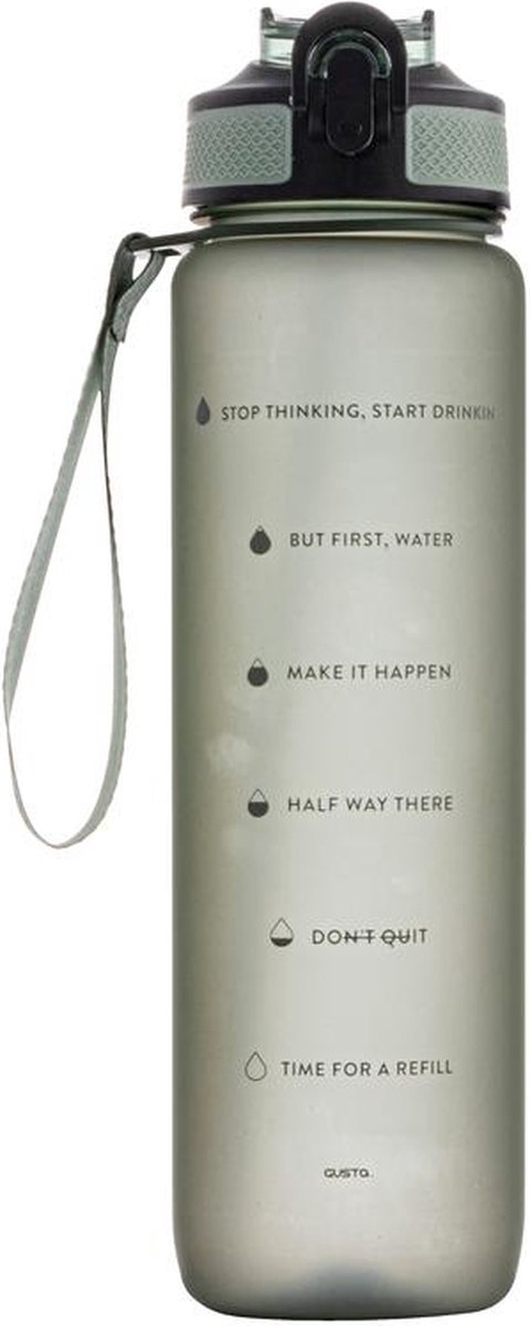 Motivatie drinkfles 1L - Groen