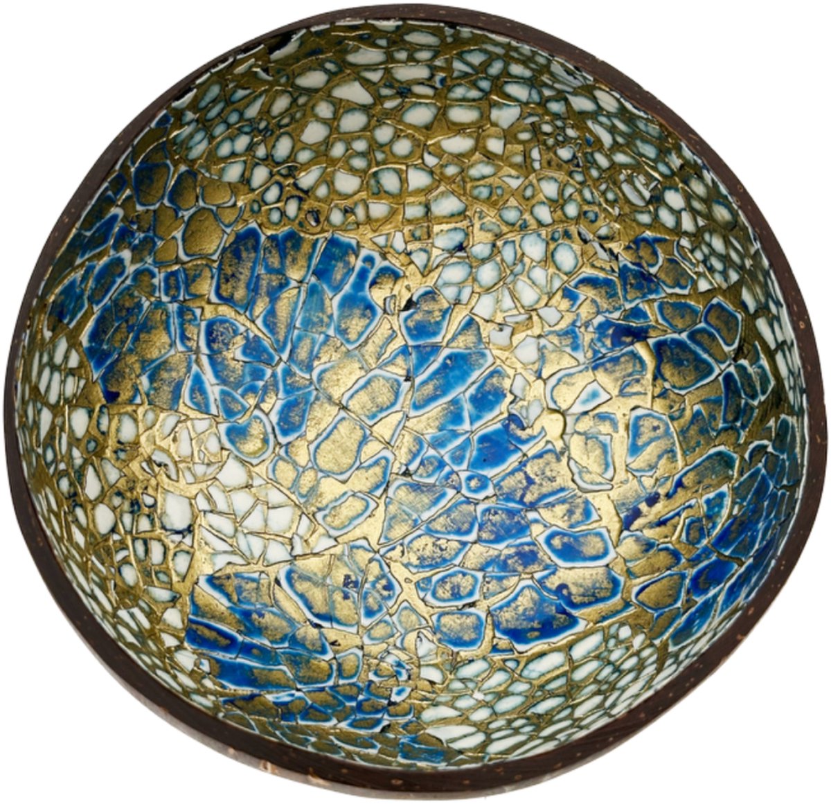 Coconut Bowl - Blauw-Goudkleurig