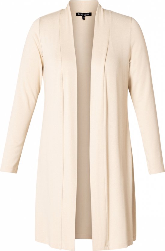 BASE LEVEL Yayla Long Vest - Light Beige - maat 48