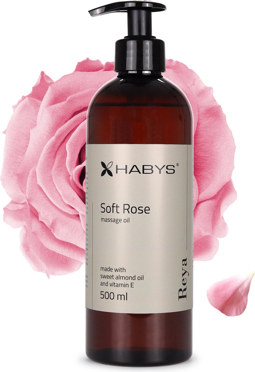 Goedkoopste HABYS massageolie Soft Rose 500 ml