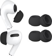 MMOBIEL 2 paires d' Pointes d'écouteurs de remplacement adaptés aux AirPods Pro Gen 1 et 2 - Embouts en Siliconen antidérapants avec trou antibruit, boîte de rangement portable et se rangent dans l'étui de chargement - M - Zwart