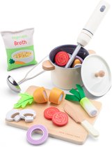 New Classic Toys - Houten Speelgoed Soep Set - Speelgoedeetset 'Maak je eigen soep' - FSC