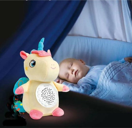 Funmuch Toys - Baby Unicorn Knuffeldier - baby projector - 38CM van Funmuch — afbeelding 5