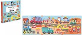 Janod - Magneti Stories De Bouwplaats – Educatieve Magneetset Met 30 Magneten – Magneetboek - Fantasierijk Speelgoed - Geschikt Voor Kinderen Vanaf 3 Jaar