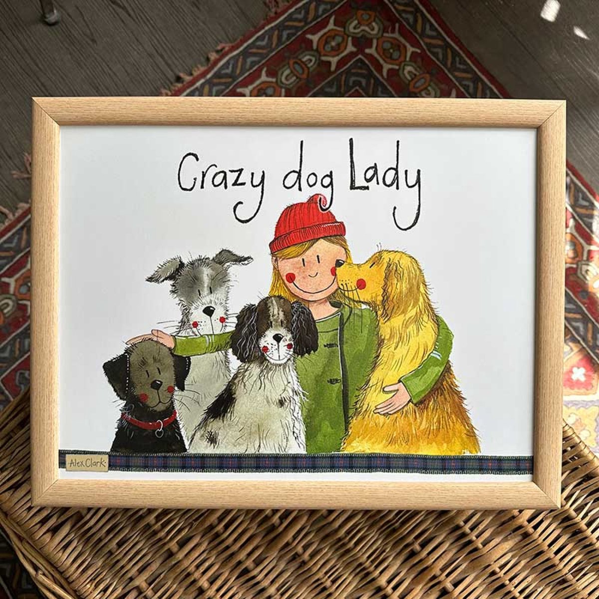 Goedkoopste Alex Clark Schootkussen Honden ~Crazy Dog Lady Lap Tray'
