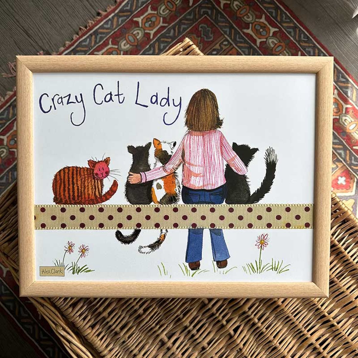 Goedkoopste Alex Clark Schootkussen Katten ~Crazy Cat Lady Lap Tray'