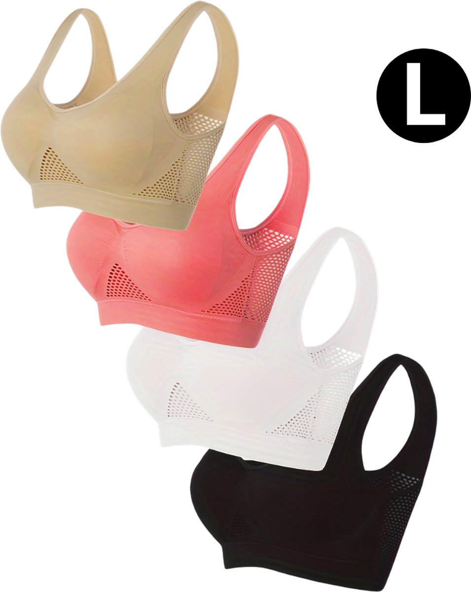 Nivard BH Zonder Beugel - Zonder Bandjes - Push-up Bh's - Comfort Bh - Gemengd - Sport Verschillend