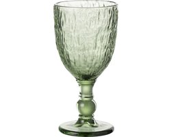 Omslag van J-Line wijnglas Vera - polyresin - groen