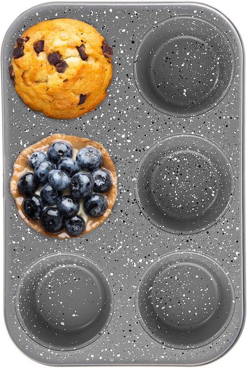 Muffinvorm Graniet GRANDE - Bakvorm - Cupcake Vorm - Muffin - Vormpjes