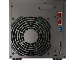 Asustor Lockerstor 4 Gen2 - NAS-server - 4 bays - Intel Celeron N5105 Quad-Core - 4GB DDR4 - 2x 2.5GbE - 2x USB-A - 1x HDMI - Zwart