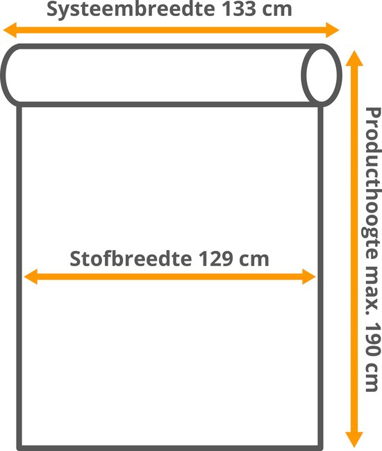 Rolgordijn Easy Blended Verduisterend Steel Grey 240 x 190